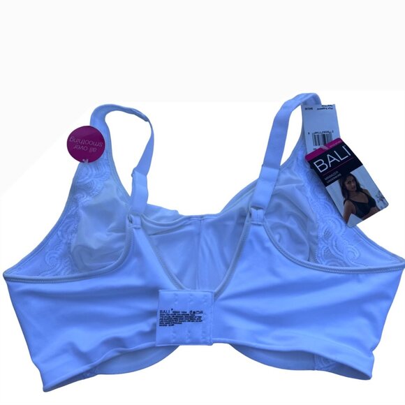 Bali Womens White Underwire Minimizer Bra 42DDD Adjustable Straps Style DF1004 - Picture 14 of 16